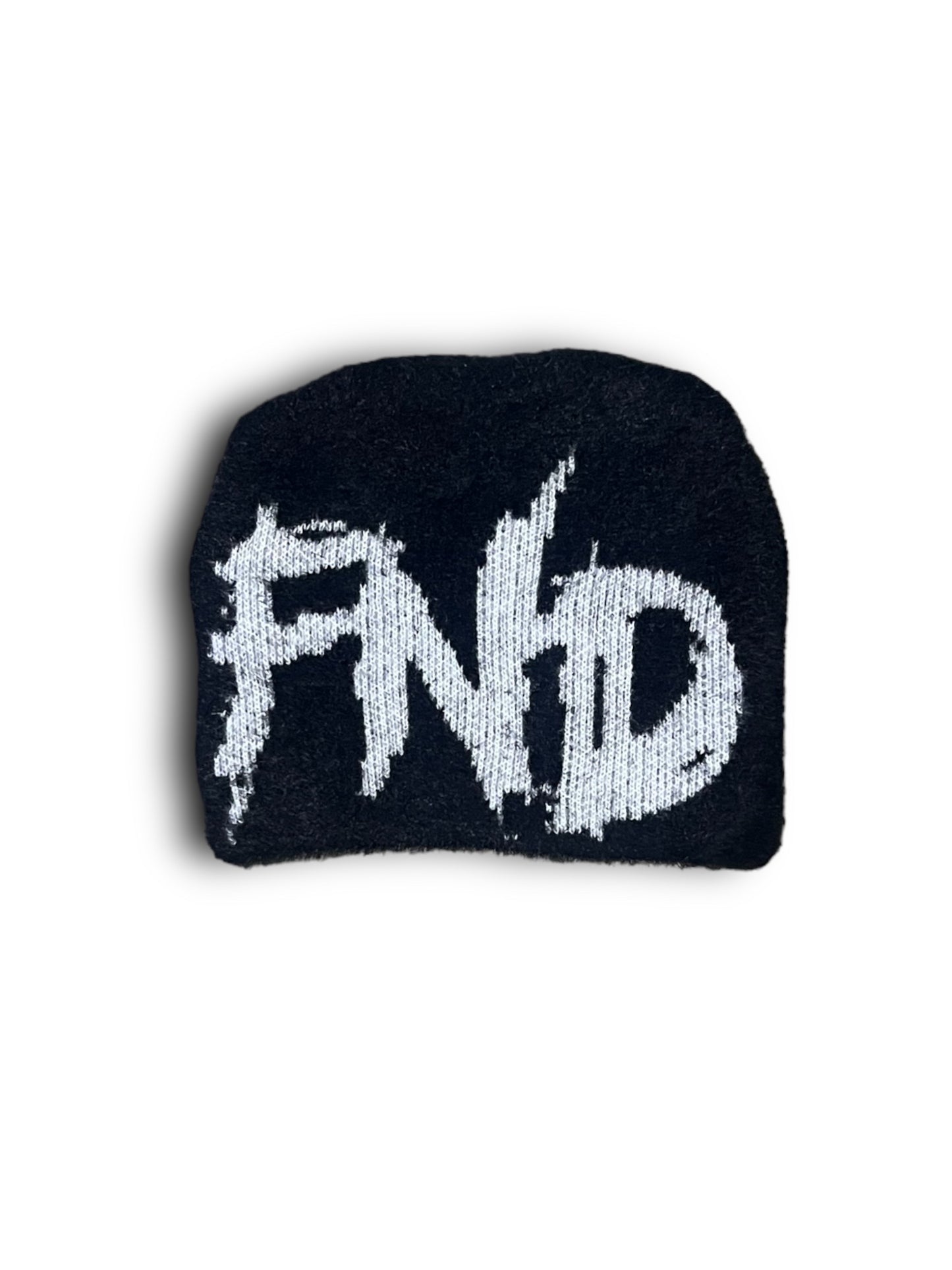 Black and White Fuzzy Beanie
