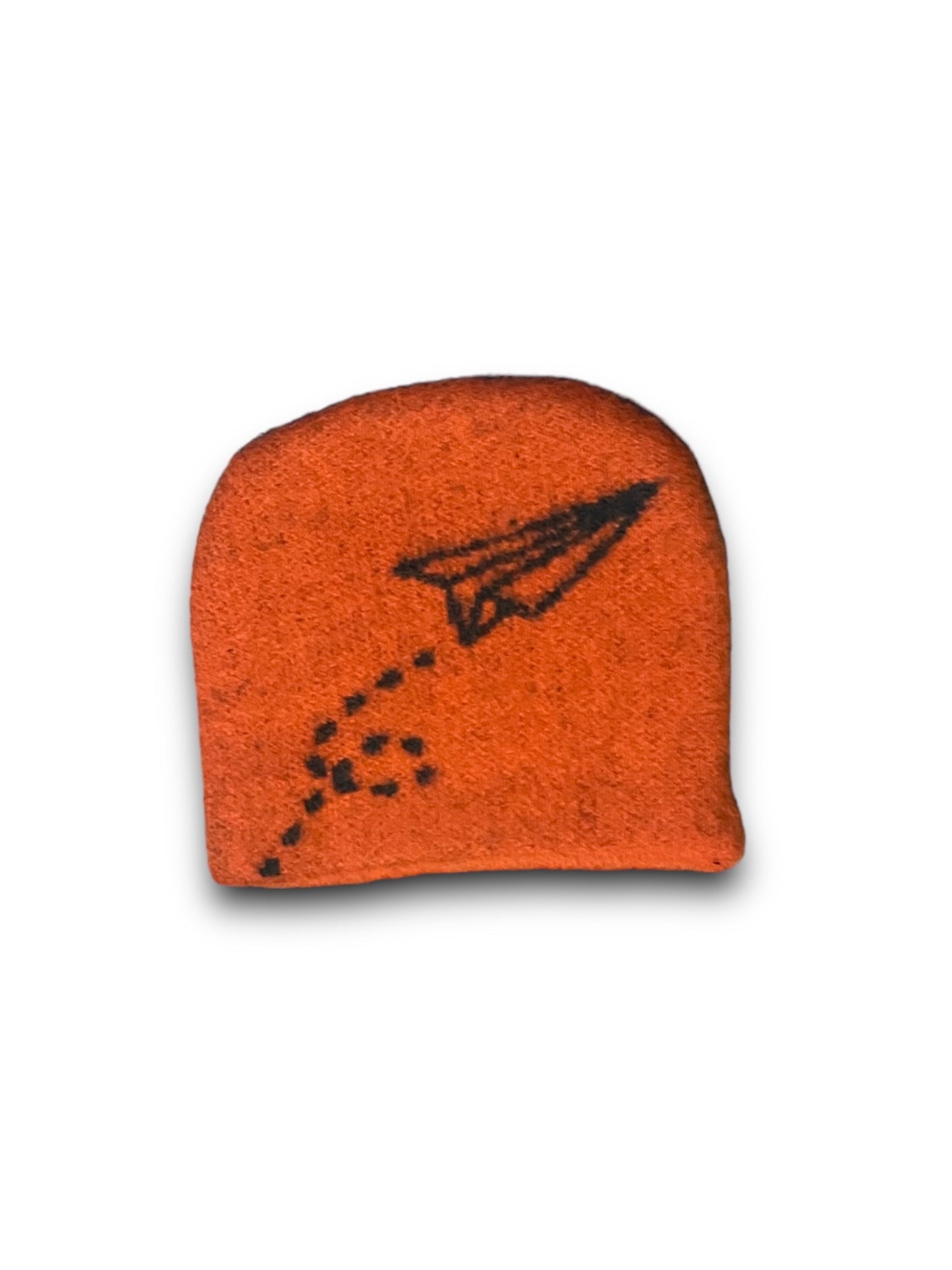 Orange and Black Fuzzy Beanie