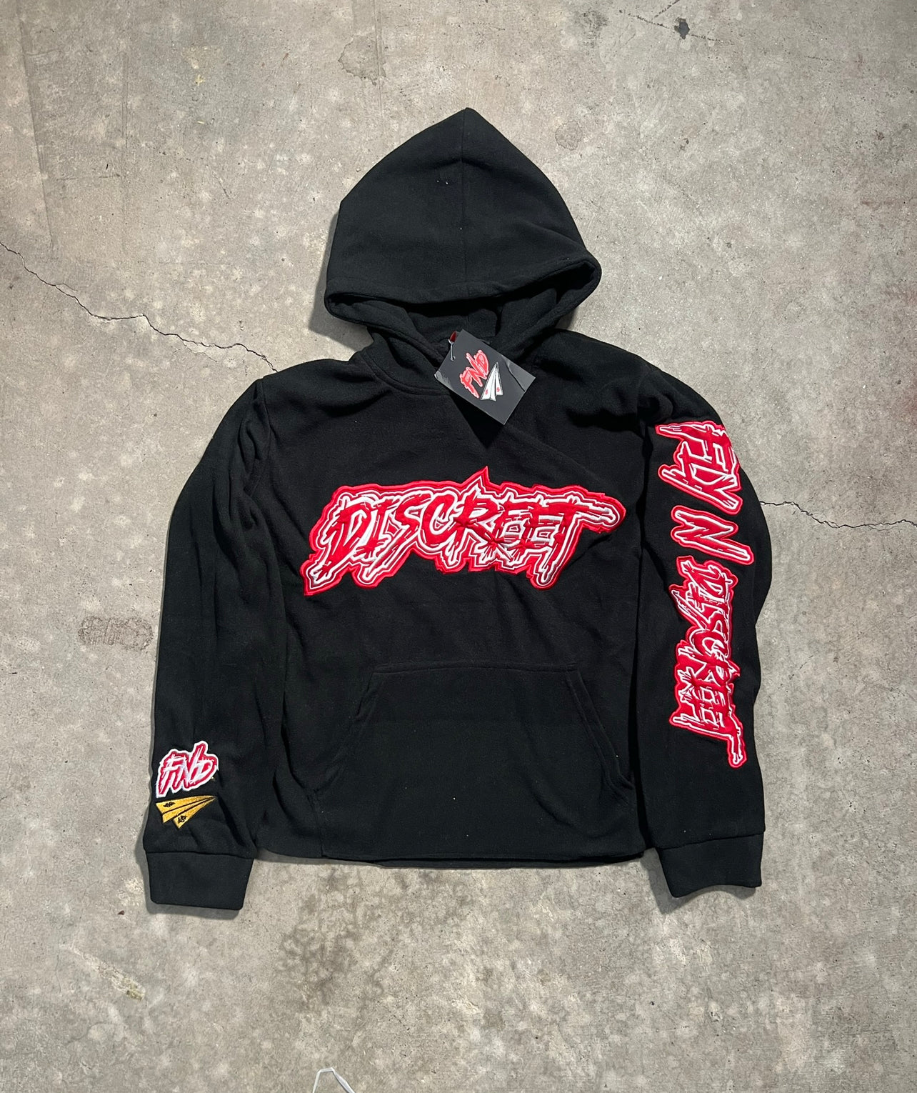 Black With Red Hoodie