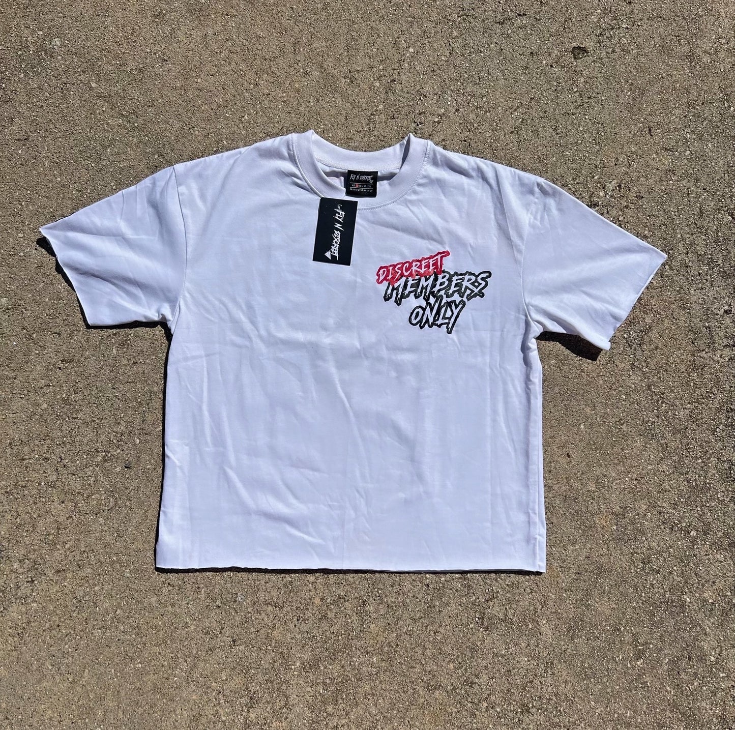 Discreet Members Only Boxy Tee