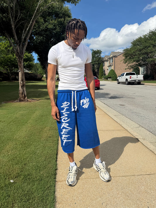 Blue Oversized Quarter Length’s