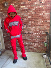 Red Discreet Hoodie
