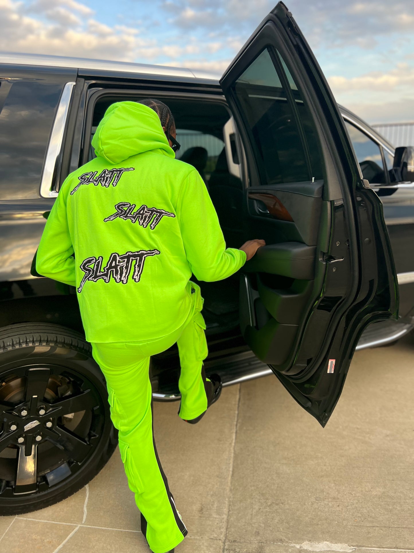 Green Slime SZN Distressed Hoodie