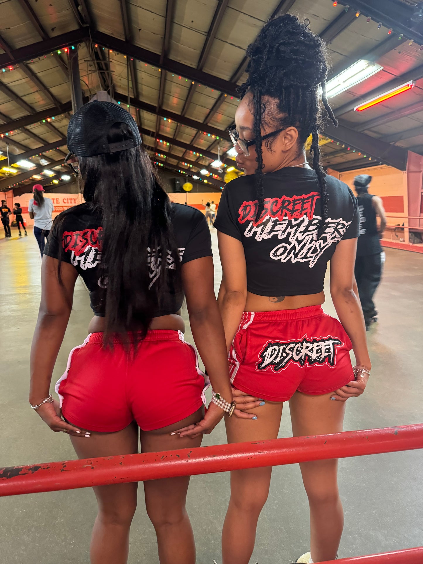 Red Breakaway Booty Shorts