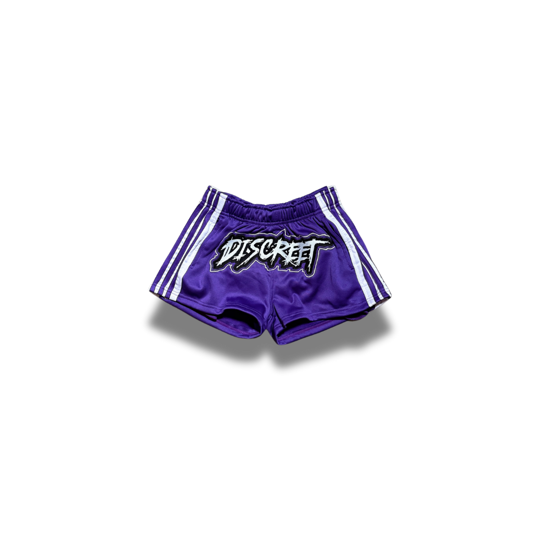 Purple Breakaway Booty Shorts