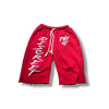 Red Oversized Quarter Length’s
