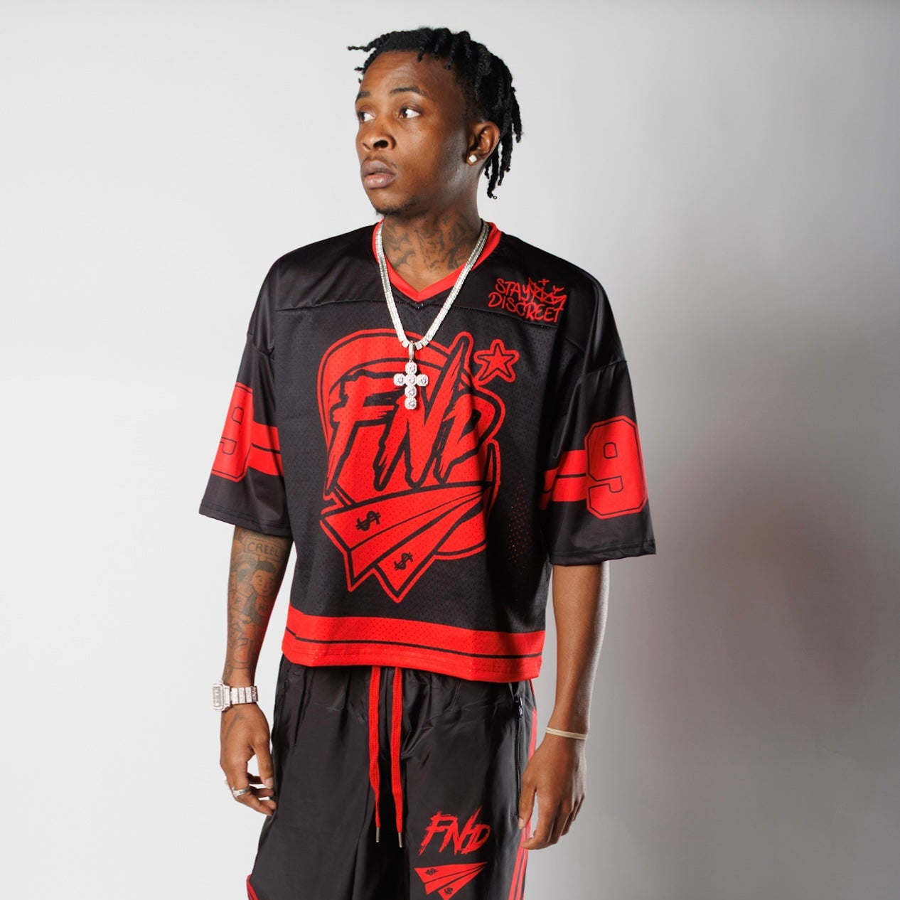 Black/Red Oversized Jersey