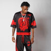 Black/Red Oversized Jersey