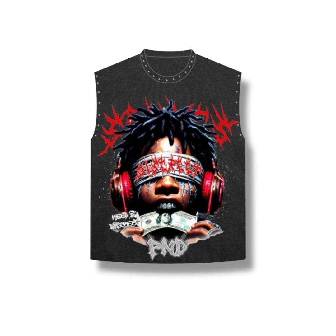 Discreet Hustle Sleeveless Tee