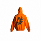 Orange Skeleton Zip Up