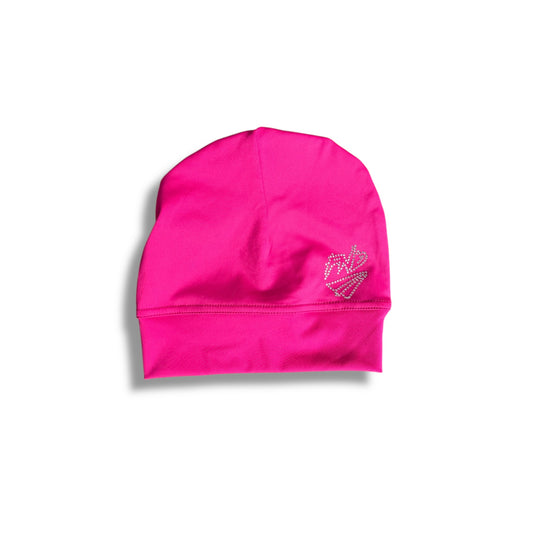 Hot Pink Rhinestone Skull Cap