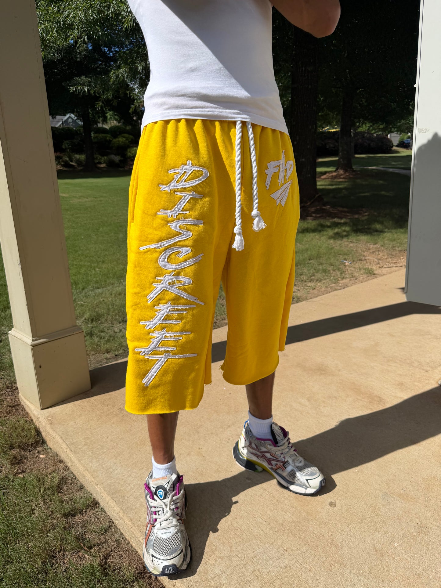 Yellow Oversized Quarter Length’s