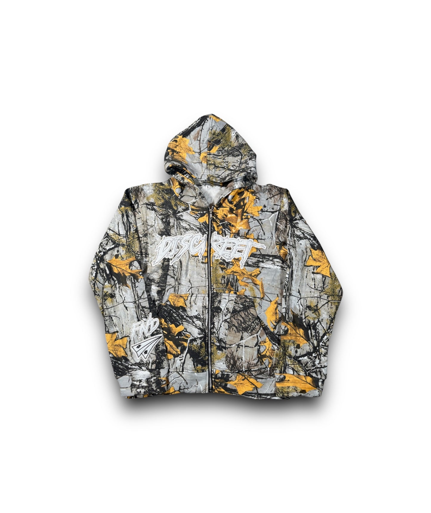 Wood Camo Zip Up