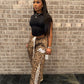 Cheetah Wide Leg Pants