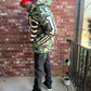 Camo & Red Reversible Puffer