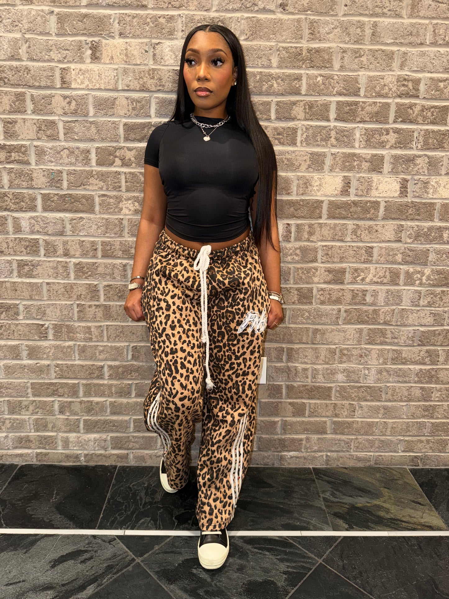Cheetah Wide Leg Pants