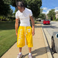 Yellow Oversized Quarter Length’s
