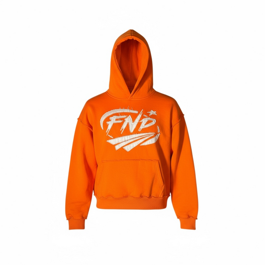 Orange Oversized Hoodie