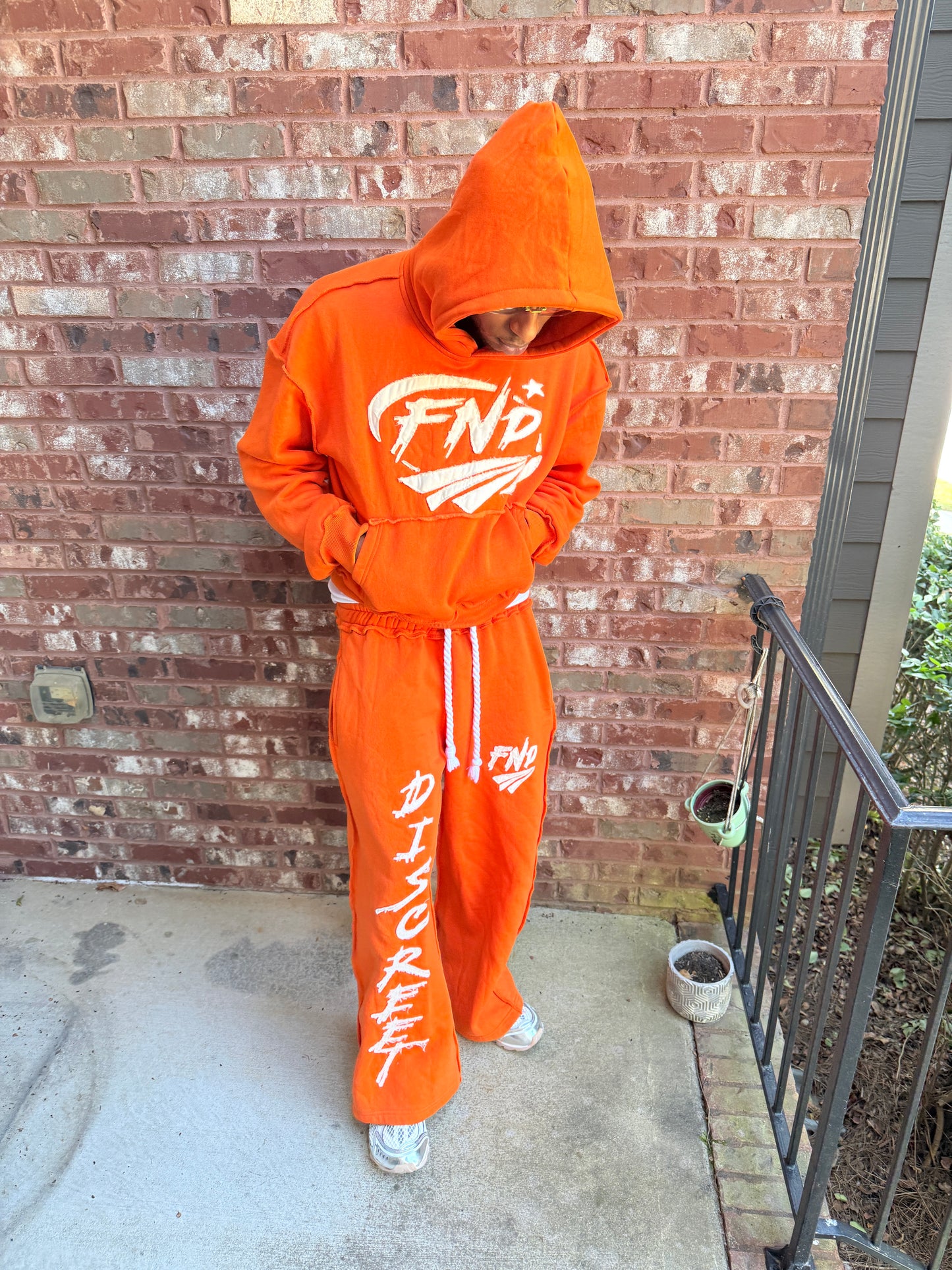 Orange Oversized Hoodie