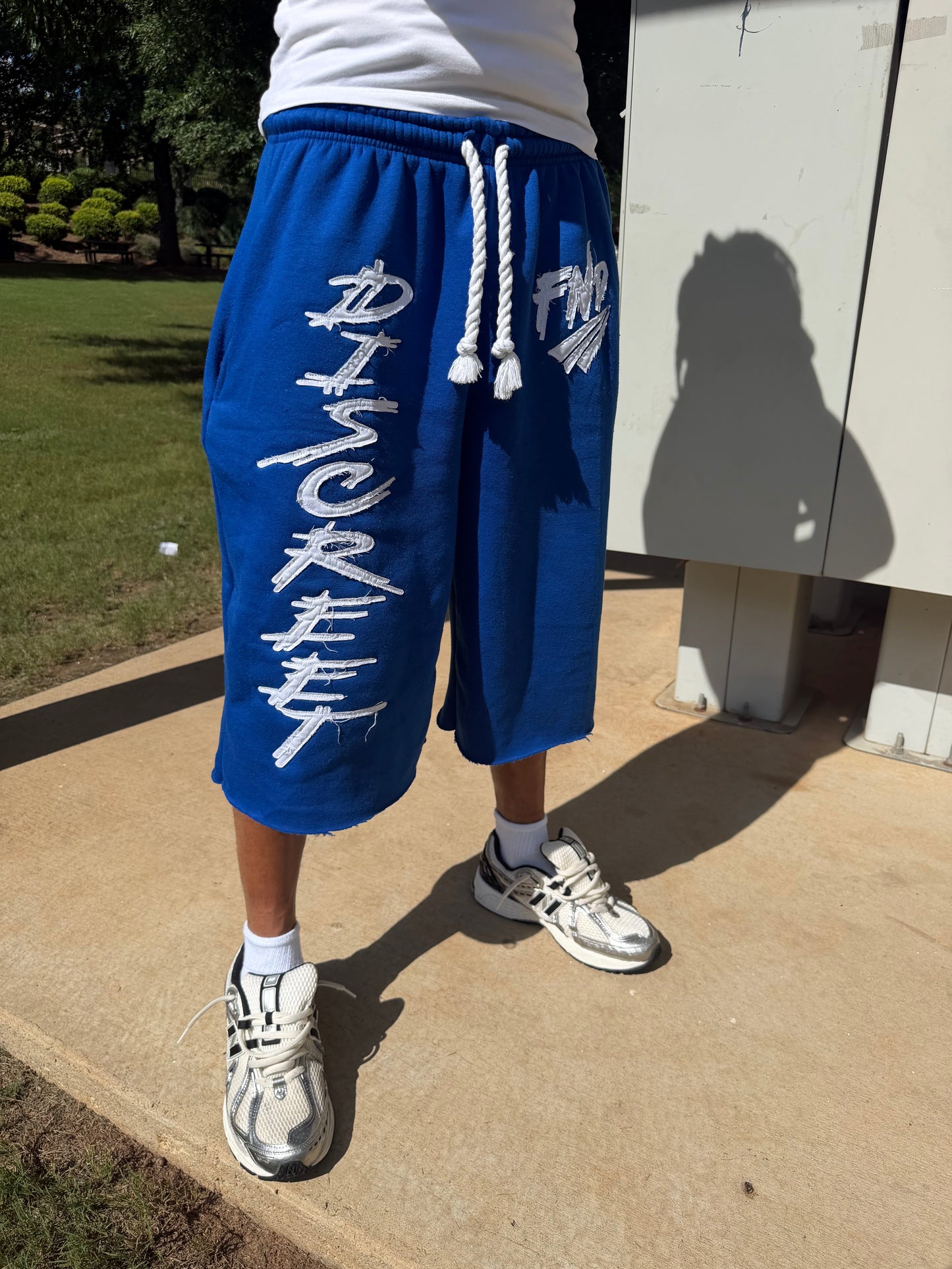 Blue Oversized Quarter Length’s