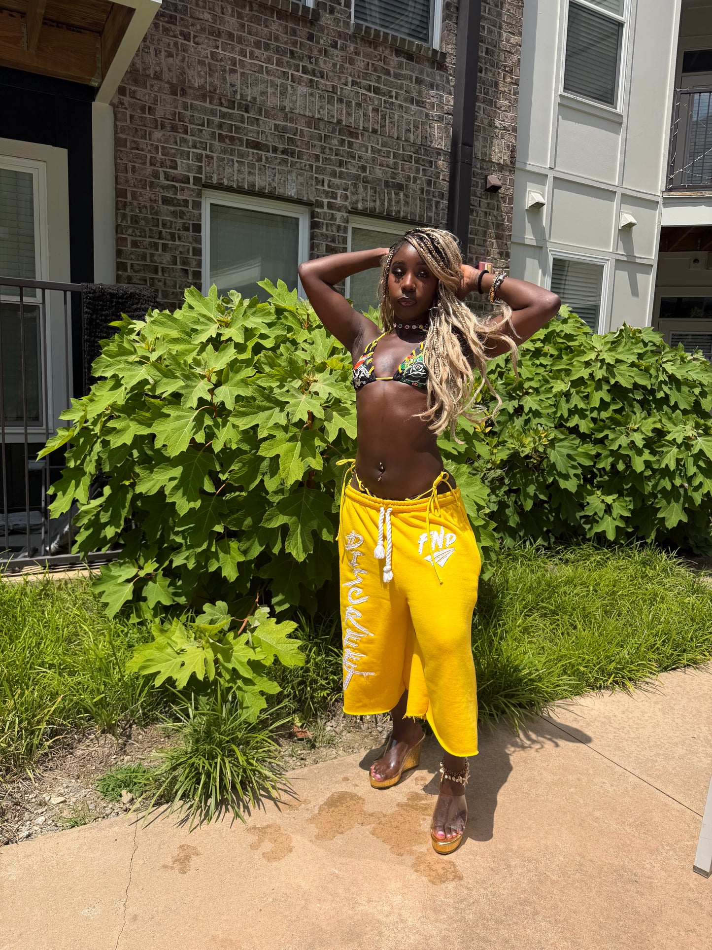 Yellow Oversized Quarter Length’s