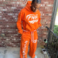 Orange Oversized Hoodie