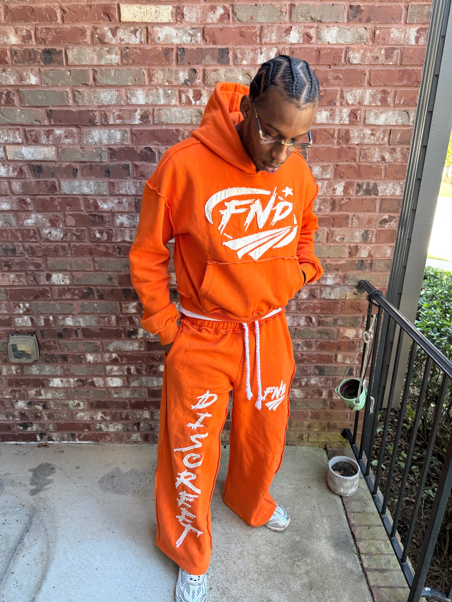 Orange Oversized Hoodie