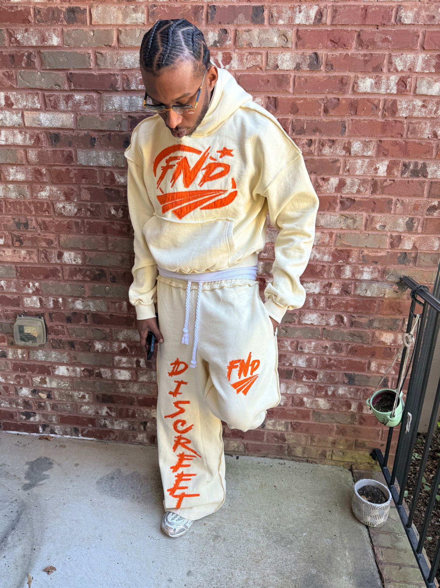 Cream Oversized Hoodie