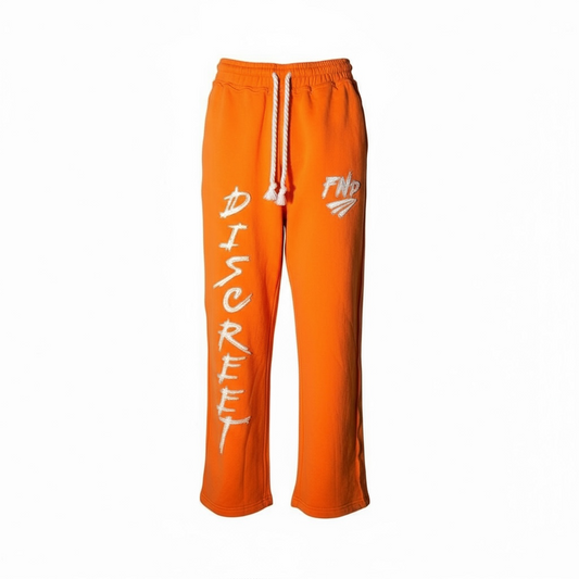 Orange Wide Leg Sweats