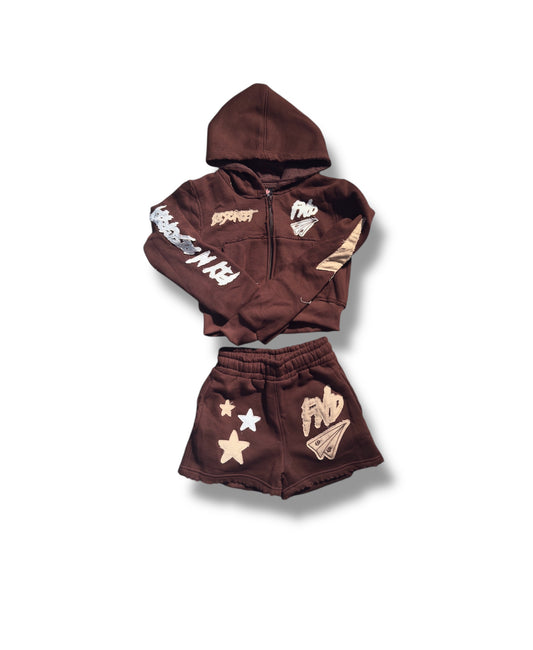 Mocha Cropped FND Set