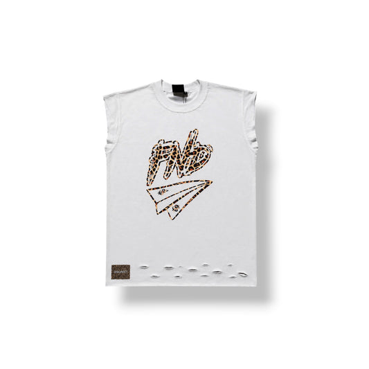 Cheetah Quarter Sleeve Tank