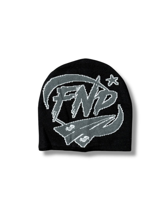 Black/Grey FND Beanie