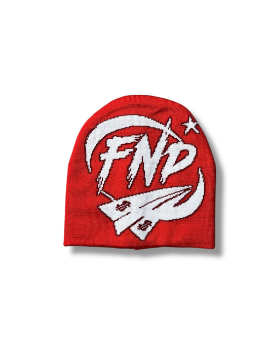 Red FND Beanie