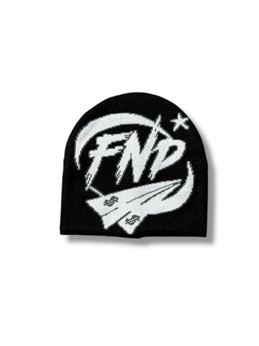 Black/White FND Beanie