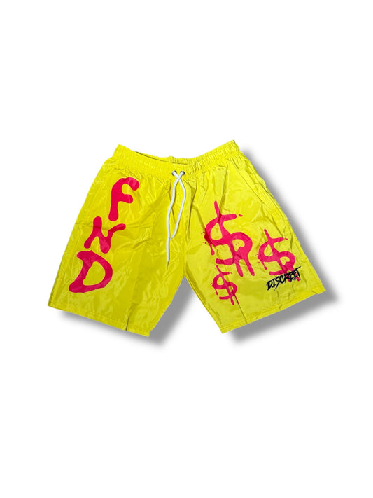 Yellow Discreet Shorts