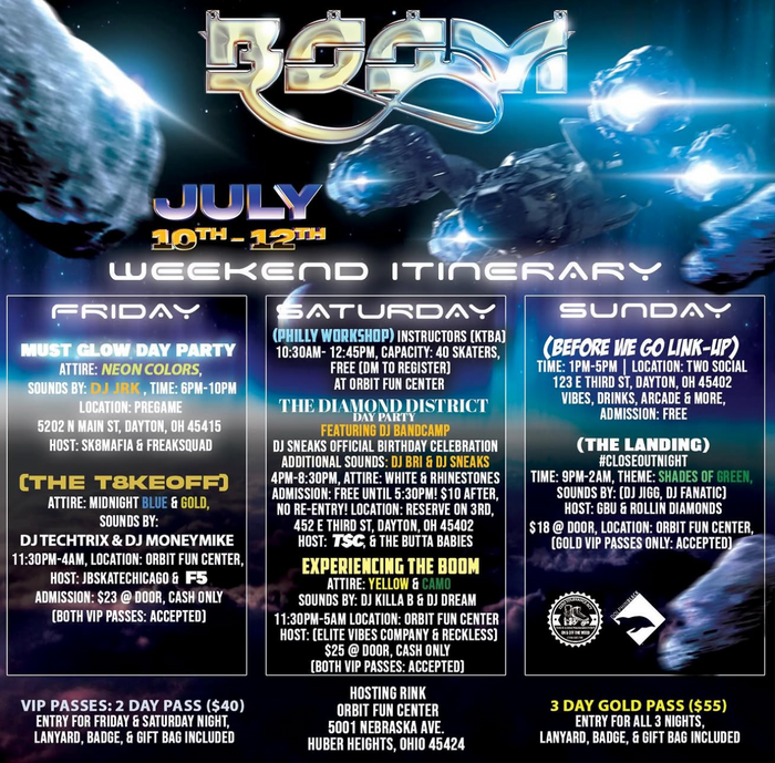 BOOM ON ORBIT SKATE PARTY