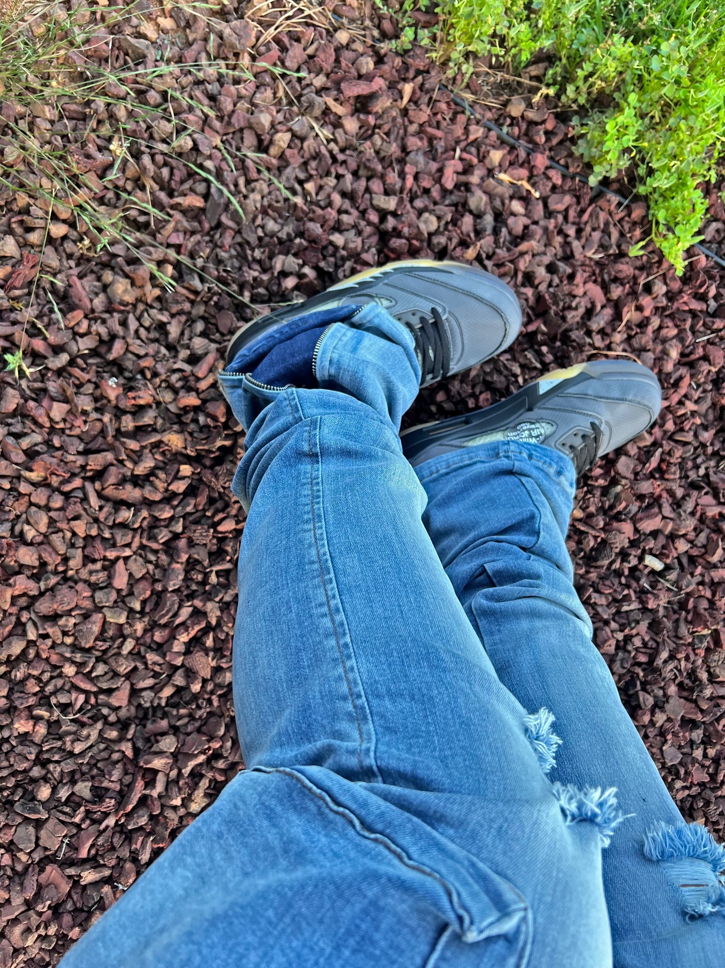 Discreet Stacked Jeans