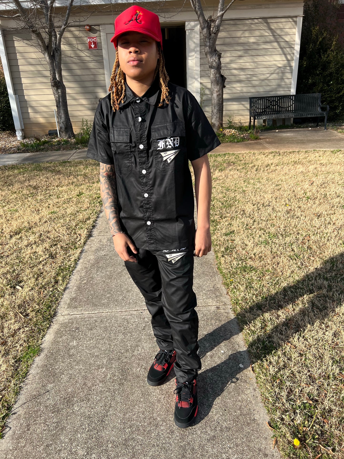 Black Discreet Dickie Suit
