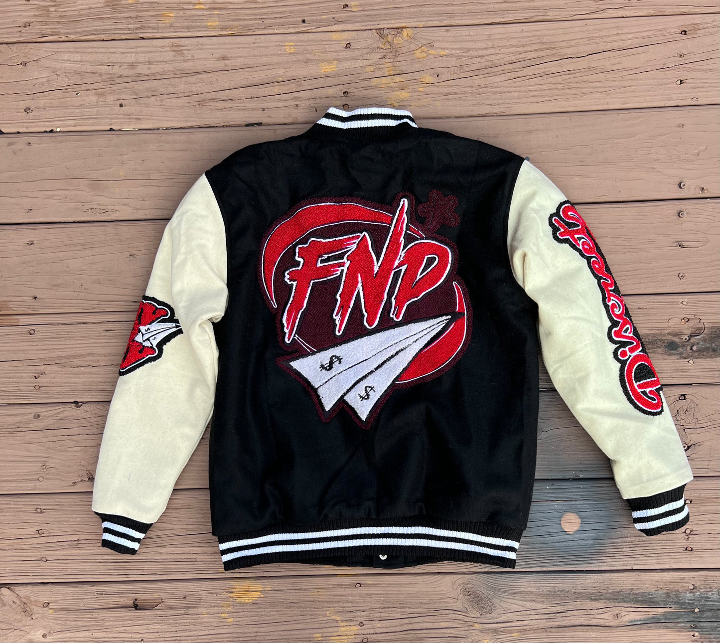 Red and Black Varsity Jacket