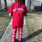 Red Discreet Dickie Suit