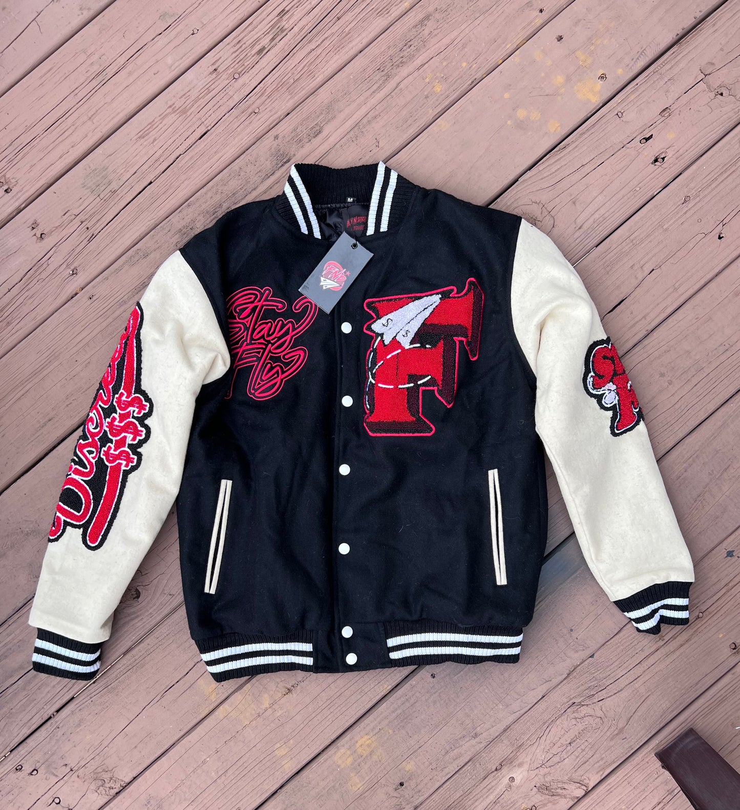 Red and Black Varsity Jacket