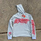 Grey With Red Hoodie